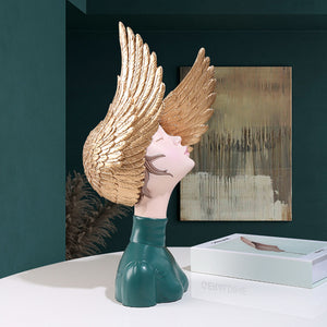 Winged Hat: Decorative Sculpture, Figurines For Home