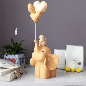 Andy Figurine: Elephant With Balloons Figurine For Kids' Room