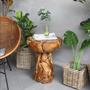 Teak Side Table: Wooden Coffee Table For Living Room