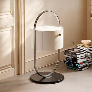 Prato Side Table: Designer Bedside Table With a Drawer, Nightstand