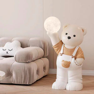 Teddy Floor Lamp: Tall Bear Shaped Lamp, Lighting for Kids Room