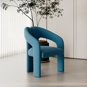 Dora Armchair: Blue Armchair for Home, Cafe or Office, Designer Chair