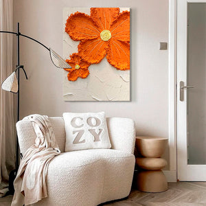 Milly Flowers Hand-Painted 3D Wall Art