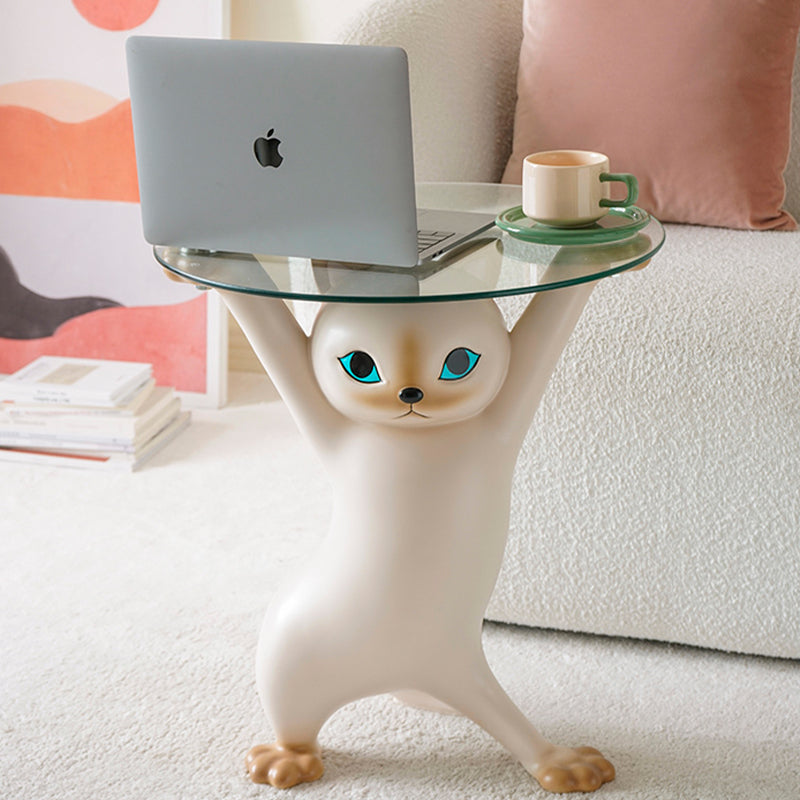Brass Cat Figurine Statue Animal Figurines Toys Home Desktop Decoration 