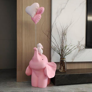 Andy The Elephant: Kids' Room Decor, Tall Figurine For Children's Room