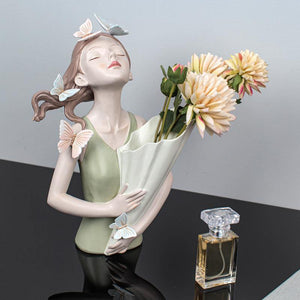 Lucie Flower Vase: Lady Shaped Vase