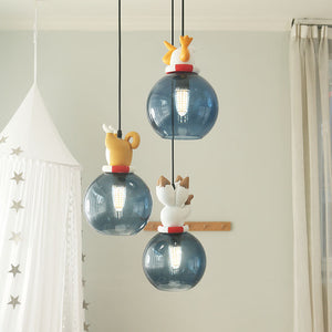 Gracie Glass Pendant Light for Nursery, Ceiling Light for Kids Bedroom