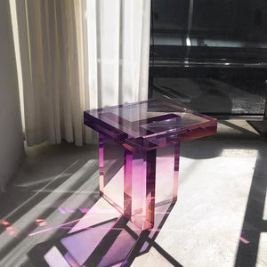 Gradient Side Table: Transparent Coffee Table For Home