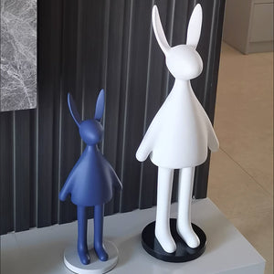 Thomas Standing Rabbits Figurine: Tall Decorative Sculptures for Home
