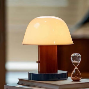 Mushroom Table Lamp: Metal Bedside Lamp, Home Lighting