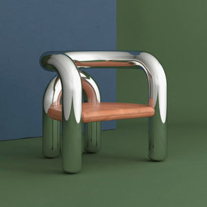 Foster Chrome Lounge Chair