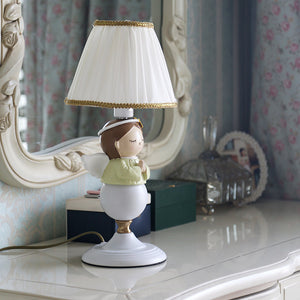 Angel Table Lamp for Girl's Bedroom, Desktop Lamp and Night Light