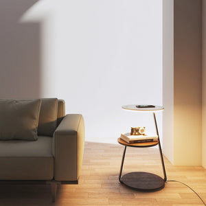 Antony Side Table: Bedside Table With Wireless Charger And Light Source ...